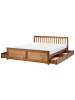 Beliani 7-tlg Doppelbett OLENDON in Braun