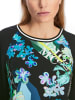 MARC CAIN Bluse in Materialmix in Blau