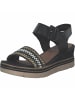 remonte Keilsandalen für Damen in schwarz