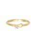 Elli DIAMONDS  Ring 925 Sterling Silber Herz in Gold