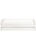 Beliani Tagesbett GRAVELINES in Weiß - (W) 96 x (H) 63 x (L) 206 cm