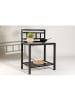 ebuy24 Outdoorküche Alicante Schwarz 60 x 90 cm