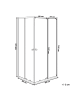 Beliani Duschkabine HUAPI in Silber - (W) 90 x (H) 190 x (L) 90 cm