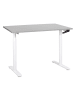 Beliani Höhenverstellbarer Schreibtisch DESTINAS in Grau/Weiß