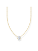 Thomas Sabo Kette Mit Weißem Zirkonia-Anhänger in gold, weiß