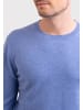 CASH-MERE.CH Rundhals Pullover in Azurblau