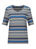 GOLDNER Shirt Shirt in grau / blau / weiß / gemustert