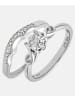 Diamant L'éternel Ring aus 375 Weißgold mit 0.15 Karat Diamant