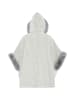 osha Damen Poncho in Hellgrau