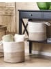 Beliani 2er-Set Korb PAZHA in Beige/Weiß