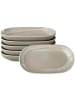 like. by Villeroy & Boch 6er Set Servierplatten Perlemor Sand 23 x 12,4 cm in beige