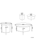 Beliani 2er-Set Couchtisch MELODY in Grau/Schwarz