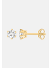 Ethische Diamanten Ohrringe aus 375 Gelbgold mit Lab Grown Diamant