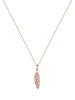 Elli Halskette 925 Sterling Silber Feder in Rosegold