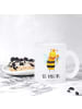 Mr. & Mrs. Panda Kaffeetasse Biene König mit Spruch in Transparent