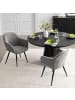 home24 Polsterstuhl Glassburn 2er-Set in Grau