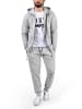 !SOLID Kapuzensweatjacke in grau