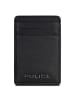 Police Kreditkartenetui RFID Schutz Leder 7 cm in black