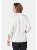 GOLDNER Kurzgröße:  Bluse mit festlichem Stehkragen in weiß