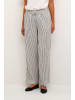 Kaffe Hose KAmilia Relaxed fit in Chalk/Black Stripe