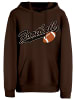 Cotton Prime® Kapuzensweatshirt American Football in braun