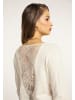 faina Damen Strickpullover in Wollweiss