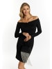 faina Damen Clutch/Abendtasche in Schwarz