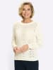 Sieh an! Rundhals-Pullover in ecru