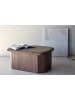 ebuy24 Pouf Todd Mocca 88 x 59 cm
