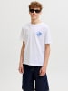 JACK & JONES Junior T-Shirt Kurzarm Jorvacation Bio-Baumwolle in bright white portugal