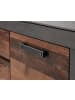 Furn.Design TV-Lowboard in Old Used Wood Shabby Design mit Matera grau, TV-Unterteil 153 cm