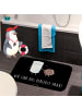Mr. & Mrs. Panda Badezimmerteppich Milch Keks mit Spruch in Schwarz
