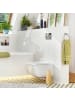 relaxdays WC-Bürstenhalter in Natur - (H)37,5 x Ø 10,5 cm
