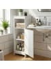 FineBuy Badregal in Weiß / MDF / 30x28x80