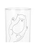 Mr. & Mrs. Panda Wasserglas Otter Umarmen mit Spruch in Transparent
