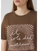 QS T-Shirt in 89D1_dunkelbraun