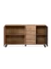CALICOSY Anrichte LUBLIN in Helles Holz - (W) 160  x (H) 85  x (L) 40  cm