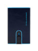 Piquadro Blue Square - Kreditkartenetui 11cc 10 cm RFID in night blue