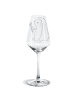 Mr. & Mrs. Panda Gravur Glas Igel Blumen ohne Spruch in Transparent