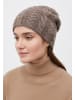Finn Flare Strickmütze Zopfstruktur in light brown