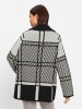 Heine Strickjacke in schwarz-ecru-gemustert
