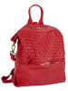 Samantha Look Rucksack echt Leder in rot