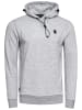 Rusty Neal Kapuzen-Sweatshirt mit Masken-Funktion in Grau