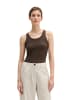 Marc O'Polo Ripp-Tanktop slim in Burnt Coffee
