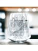 Mr. & Mrs. Panda Trinkglas Igel Familie mit Spruch in Transparent