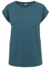 Urban Classics Urban Classics Damen Ladies Extended Shoulder Tee in teal