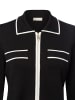 Liu Jo Strickjacke mit Seidenanteil Maglia zippata in schwarz weiß - 0001