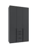 Wimex Kleiderschrank Mugano graphit 135 / 58 / 236cm