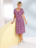 Sieh an! Kleid in magenta-topas-bedruckt