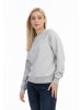 DreiMaster Maritim Sweatshirt Mit Rundhals in Hellgrau Melange